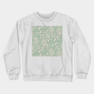 Sage and Blush Medallion Paisley Crewneck Sweatshirt